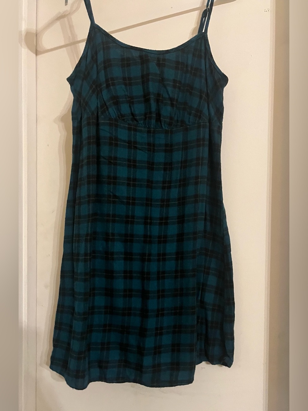 wild fable Teal and Black Plaid Dress